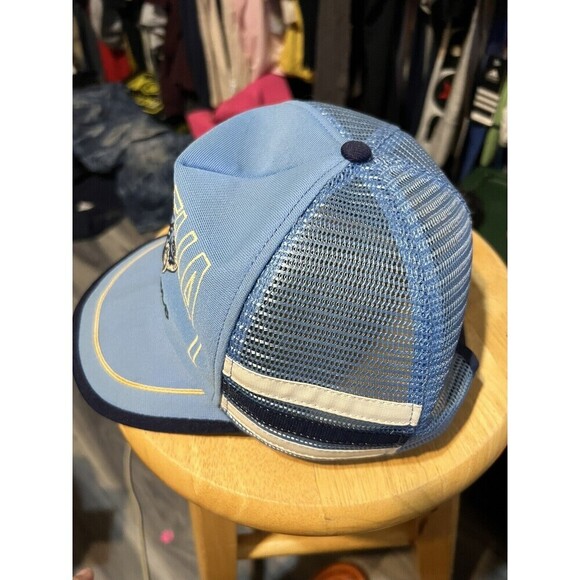 Vintage Carolina Tarheels Three Strip SnapBack Hat - Picture 2 of 7